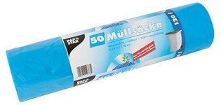 Sac poubelle HDPE, 120 litres, bleu