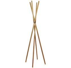 Porte-manteau TIPY, 4 patères, en bambou