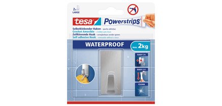 Powerstrips Haken ZOOM WATERPROOF Klein, Metall