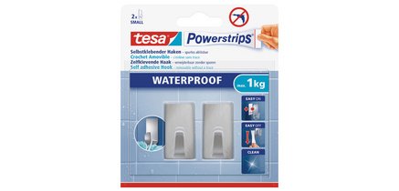 Powerstrips Crochet ZOOM WATERPROOF Large, métal