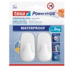 Powerstrips Crochet WATERPROOF Large, plastique, blanc