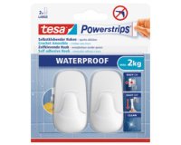 Powerstrips Crochet WATERPROOF Large, plastique, blanc