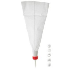 Set de poche à douille, blanc, 5 douilles