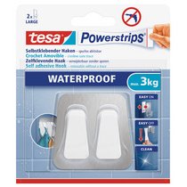 Powerstrips Crochet Duo WATERPROOF, métal/plastique