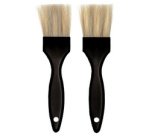 Pinceau de cuisine, noir, set de 2