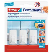 Powerstrips Crochet SMALL rectangle, blanc