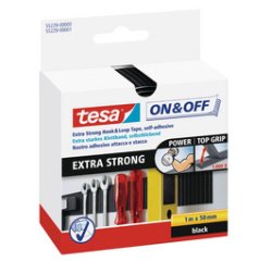 On & Off Bande auto-agrippante Extra Strong, noir