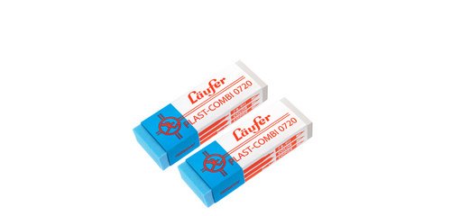 Plastikradierer PLAST COMBI, Blisterkarte mit 2 Stück