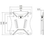 Support mural pour TV, plat, 33,02 - 68,58 cm