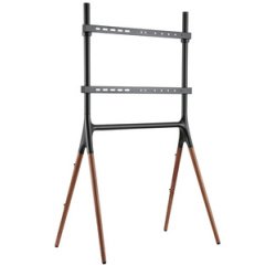 Standaard voor televisie, 124,46 - 177,80 cm, zwart.