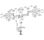 Bras support pour écran, 2 écrans