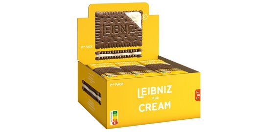 Biscuit double choc 'Keks'n Cream Milk', présentoir