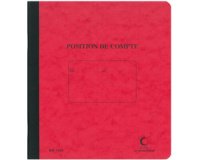 Cahier piqué 'Position de compte', 210 x 190 mm