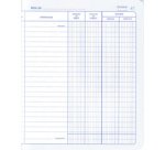 Cahier piqué 'Position de compte', 210 x 190 mm