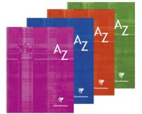 Clairefontaine hard cover index book 170x220 5x5 ruled - assortment