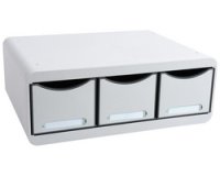 Klasseermodule TOOLBOX MAXI, 3 lades - Grijs