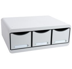 Klasseermodule TOOLBOX MAXI, 3 lades - Grijs