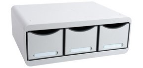 Klasseermodule TOOLBOX MAXI, 3 lades - Grijs