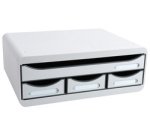Module de classement Toolbox 4 tiroirs Office - Gris lumière