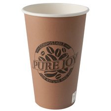 Cardboard cup 'pure' 40 cl, brown