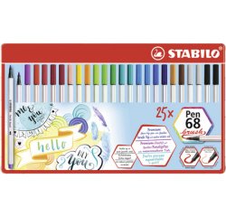 Feutre pinceau Pen 68 brush, étui en métal de 15