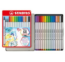 Feutre pinceau Pen 68 brush, étui en métal de 25