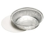 Coupelle en aluminium rond, avec couvercle, 1.000 ml