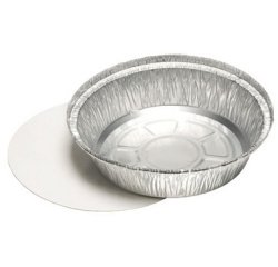 Rond schaaltje in aluminium met deksel