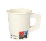 Gobelet en carton avec poignée, 0,2 l, blanc