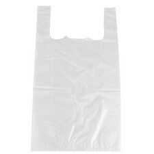 Sac en plastique, en HDPE, blanc