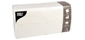 Papierservietten, 1/8-Faltung, 1-lagig, 33 x 33 cm - Packung mit 500 Stück
