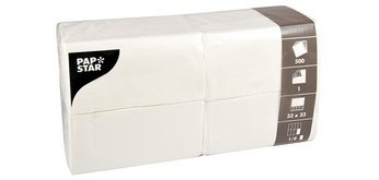 Serviette de table en papier pliage 1/8, 1 pli,  33 x 33 cm - Paquet de 500