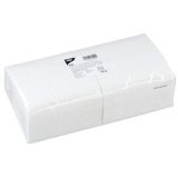 Serviettes Bistro, 330 x 330 mm, 2 couches, blanc