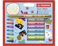 Feutre de coloriage Trio Deco, étui en carton de 8