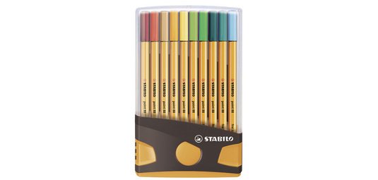 Feutre point 88, ColorParade de 20, gris/orange