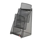 Porte-brochures de table 'MESHPREZA5', A5 portrait,noir