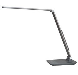 Lampe de bureau LED 'LEDVIVA', avec port USB, gris