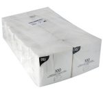 Serviette, 330 x 330 mm, 1 couche, blanc