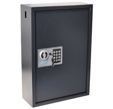 Armoire 150 clés fermeture électronique à code Pavo, gris foncé