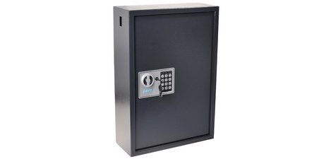 Armoire 150 clés fermeture électronique à code Pavo, gris foncé
