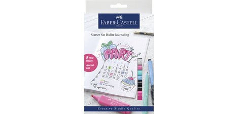 FABER-CASTELL Bullet Journal Kit de démarrage, 9 pièces