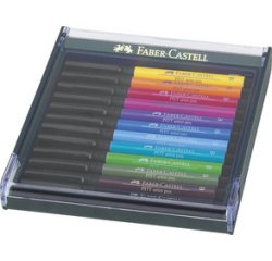 FABER-CASTELL Feutre PITT artist pen, ètui de 12