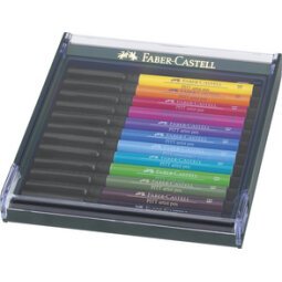 FABER-CASTELL Feutre PITT artist pen, ètui de 12