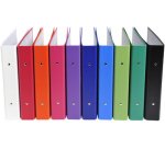 Ordner harde omslag polypropyleen schoolformaat 2 ringen 30mm - 230x215mm - Geassorteerd