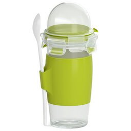 Mug pour yaourt CLIP & GO, 45 cl, avec cuillère et récipient