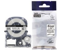 Cassette à ruban, noir/blanc, 12 mm x 8 m