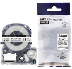 Cassette à ruban, noir/blanc, 12 mm x 8 m