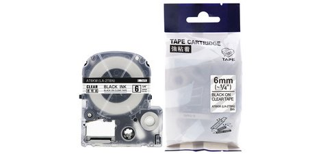 rillstab Cassette à ruban, noir/blanc, 12 mm x 8 m