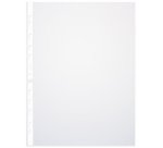 Hoes met perforatierand Standaard, A4, PP, transparant