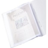 Chemise de présentation à lamelle, A4+, PP, blanc